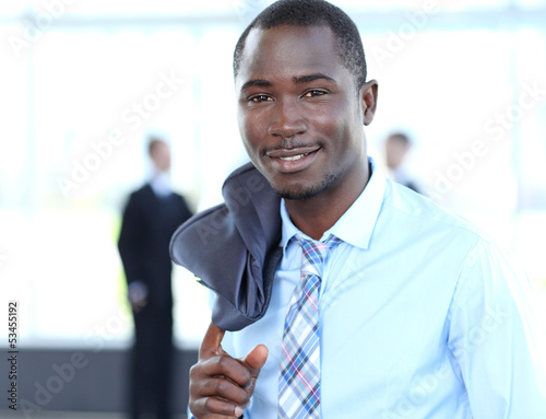 Photo: Portrait of an handsome black businessman Portrait of an handsome black businessman
