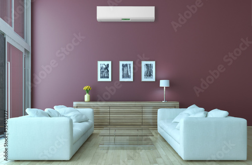 Illustration: Interno con aria condizionata Interno con aria condizionata