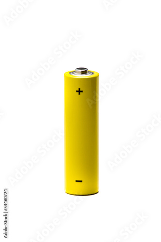 Photo: Battery Yellow AA Battery Yellow AA
