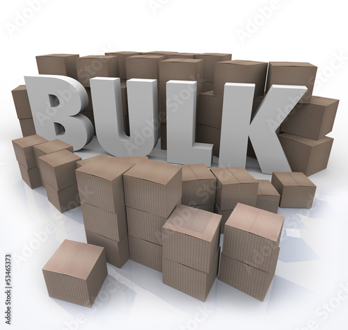 Illustration: Buy in Bulk Word Many Boxes Product Volume Quantity Buy in Bulk Word Many Boxes Product Volume Quantity