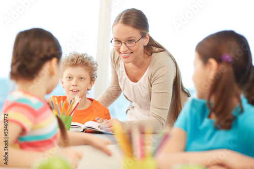Photo: At reading lesson At reading lesson