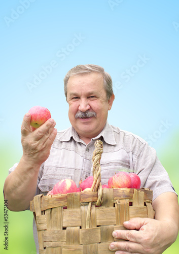Photo: Harvesting a apple Harvesting a apple