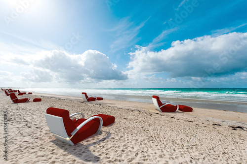 Photo: Relaxing seats on the beach Relaxing seats on the beach