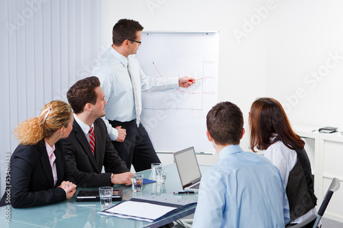 Photo: trainer with his team trainer with his team