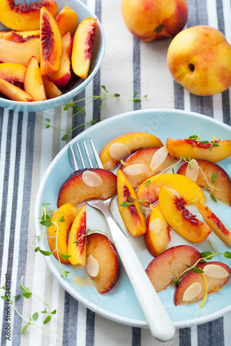 Photo: nectarines and plums in syrup nectarines and plums in syrup