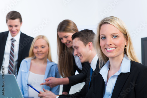 Photo: communication in a team communication in a team