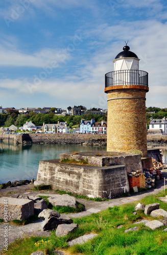 Photo: Portpatrick lighthouse and harbour Portpatrick lighthouse and harbour