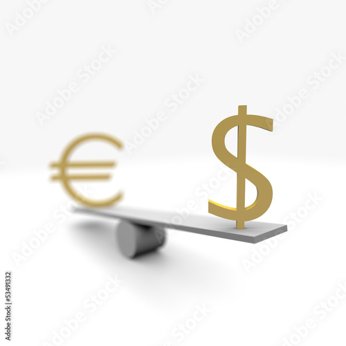 Illustration: euro, dollar, währung, geld, euro, dollar, währung, geld,