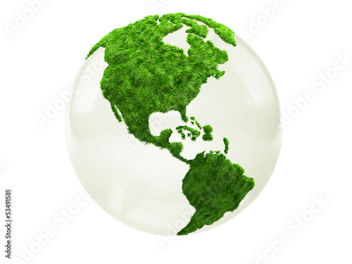 Illustration: 3D world map 3D world map