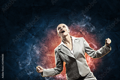 Photo: businesswoman in anger businesswoman in anger
