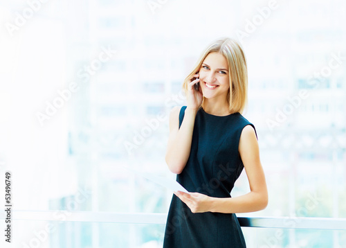 Photo: young pretty business woman... young pretty business woman...