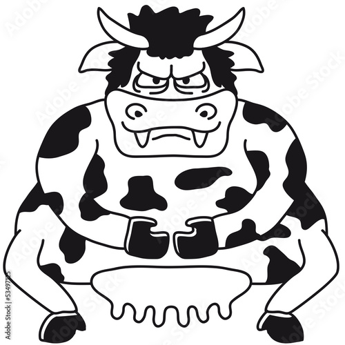 Illustration: Big Sumo Cow Big Sumo Cow