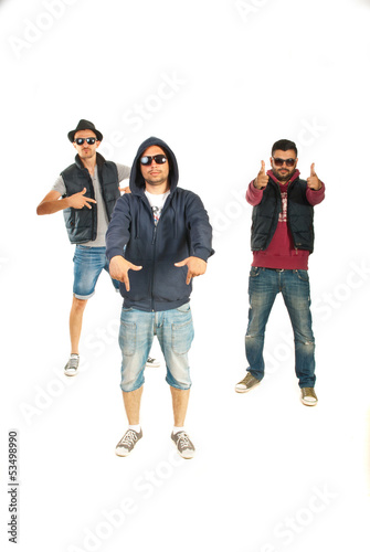 Photo: Rappers men gesturing Rappers men gesturing