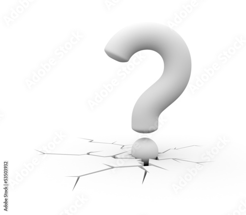 Illustration: Question in cracked ground Question in cracked ground