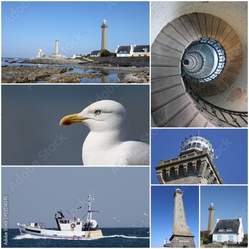 Photo: phare de penmarc'h,bretagne,assemblage de photos phare de penmarc'h,bretagne,assemblage de photos