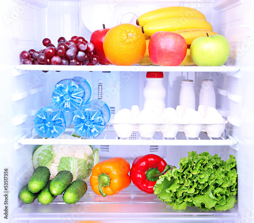 Photo: Refrigerator full of food Refrigerator full of food