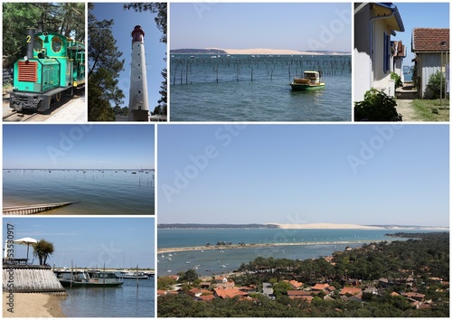 Photo: phare du cap ferret,dune du pilat,village de l'herbe phare du cap ferret,dune du pilat,village de l'herbe