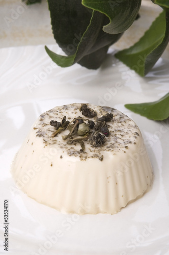 Photo: sencha panna cotta sencha panna cotta