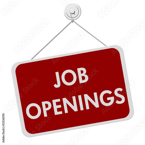 Illustration: Job Openings Sign Job Openings Sign