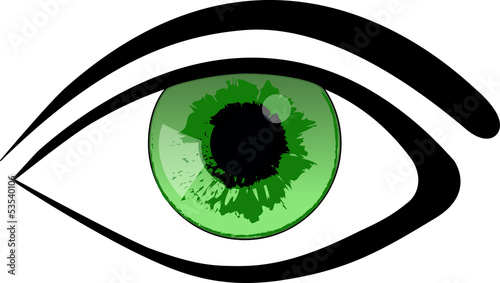 Vector: grünes Auge Vector Webicon grünes Auge Vector Webicon