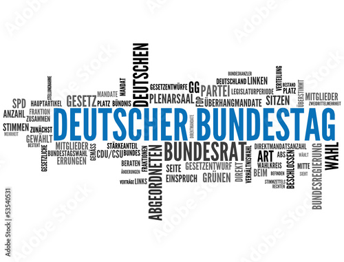 Vector: Deutscher Bundestag (Parlament der BRD) Deutscher Bundestag (Parlament der BRD)
