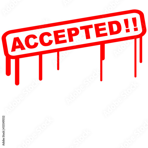 Illustration: Accepted Stamp Accepted Stamp