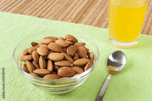 Photo: Raw Almonds Snack Raw Almonds Snack