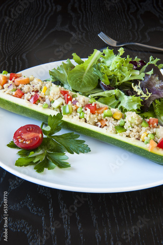 Photo: Quinoa Stuffed Zucchini Quinoa Stuffed Zucchini