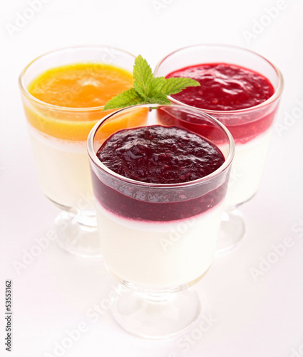 Photo: isolated panna cotta isolated panna cotta