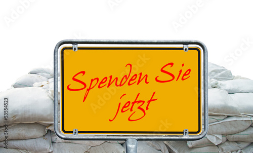 Photo: Hochwasser Spende Hochwasser Spende