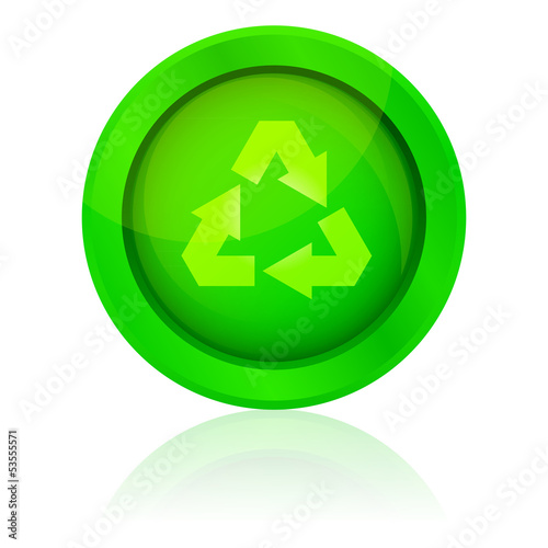 Vector: vector icon with recycle symbol vector icon with recycle symbol