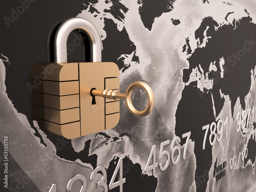 Illustration: Credit card security Credit card security