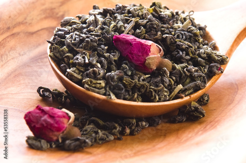 Photo: Green tea whit rose Green tea whit rose