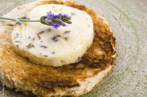 Photo: Herbs butter with lavender and honey Herbs butter with lavender and honey