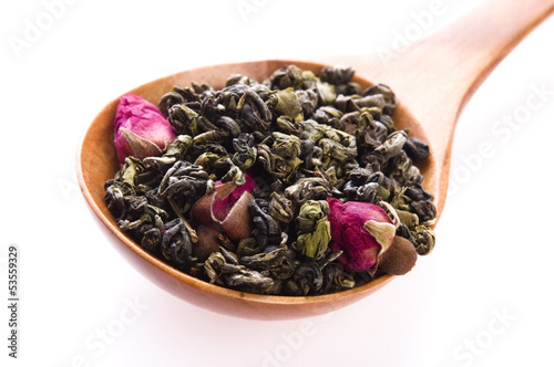 Photo: Green tea whit rose Green tea whit rose