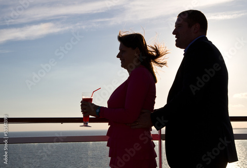 Photo: Couple Enjoying a Cruise Vacation Couple Enjoying a Cruise Vacation