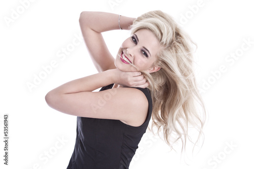 Photo: Gesicht - schöne junge Frau blond und isoliert Gesicht - schöne junge Frau blond und isoliert