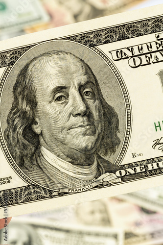 Photo: Viele Dollar Geldscheine Viele Dollar Geldscheine