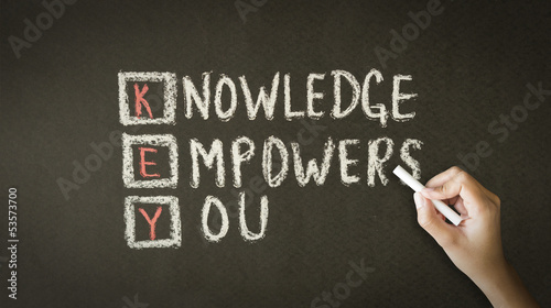 Photo: Knowledge Empowers You Chalk Illustration Knowledge Empowers You Chalk Illustration