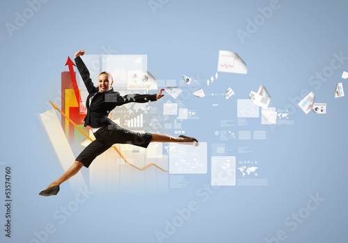 Photo: image of pretty businesswoman image of pretty businesswoman