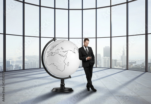 Photo: businessman in office businessman in office