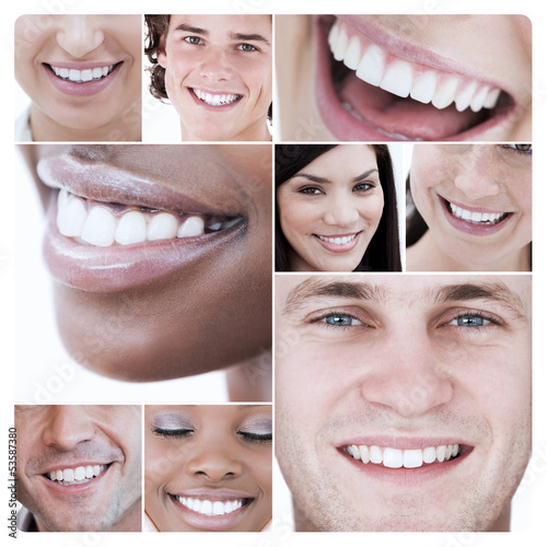 Photo: Collage of young attractive people Collage of young attractive people