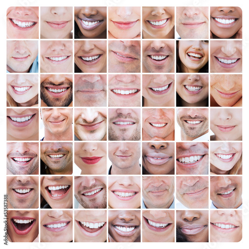 Photo: Collage of various smiles Collage of various smiles