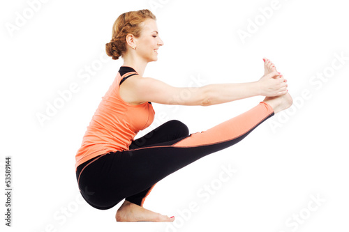 Photo: Beautiful sporty woman is working out Beautiful sporty woman is working out