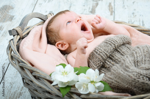 Photo: Baby gähnt Baby gähnt