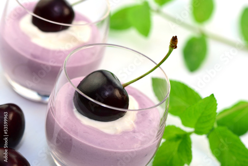 Photo: Dessert , Sauerkirschen Dessert , Sauerkirschen