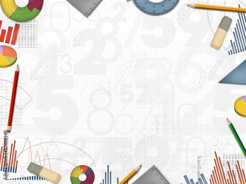 Illustration: business financial numbers background frame illustration business financial numbers background frame illustration