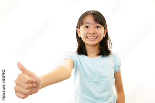 Photo: ガッツポーズの女の子 ガッツポーズの女の子