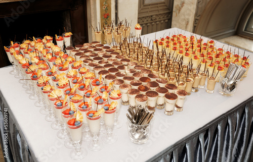 Photo: Table with great quantity of desserts Table with great quantity of desserts