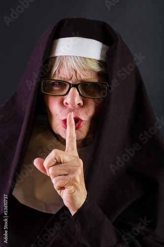 Photo: Shushing Nun Shushing Nun